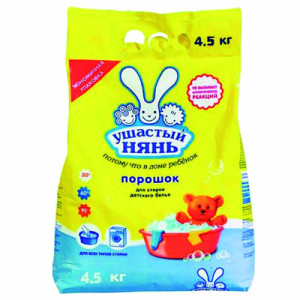 Порошок УШАСТЫЙ НЯНЬ для детского белья пак 4,5кг